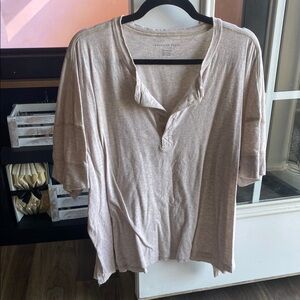 American Eagle Outfitters Women's Cream Top